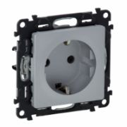 Legrand Valena LIFE DIY Алюм Розетка 1-ая с/з, безвинт.зажим 753621