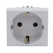 Розетка силовая 2Р+Е со шторками Viva 2 мод. серая DKC 45025