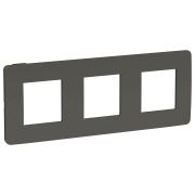 Schneider Electric Unica Studio Дымчато-серая/Антрацит Рамка 3-ная