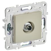 IEK SKANDY Бежевый Розетка TV проходная SK-A17B.