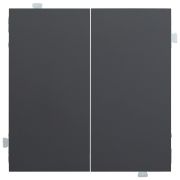 Клавиши двухклавишного выключателя черный матовый