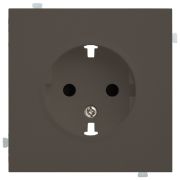 Лицевая панель для розетки 2к+з капучино