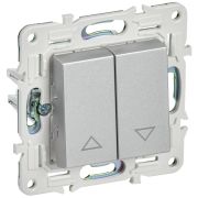 IEK SKANDY Серебряный Выключатель жалюзи 10А SK-V12S.