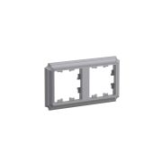 Systeme Electric AtlasDesign Antique Сталь Рамка 2-ая, универсальная