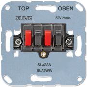 JUNG Механизм Аудио розетка стерео 25В 4 входа до 10мм2 антрацит SLA2AN