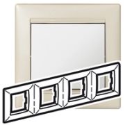 Legrand Valena Жемчужный Рамка 4-ая горизонт. 770474