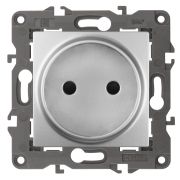 ЭРА 14-2105-03 Elegance Алюминий Розетка б/з