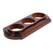 Рамка 3-местная дерево «Элегант», красное дерево