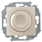 Simon 15 Шампань Светорегулятор поворотно-нажимной, 500Вт, 230В, винт.зажим