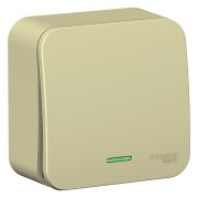 Blanca Переключатель 1-кл. с подсветкой О/П (cх.6) изол. пл, 10А, 250B, Бежевый BLNVA106117