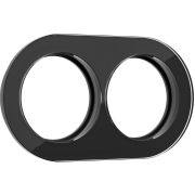 Рамка на 2 поста (Черный) Favorit Runda W0025108