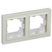 IEK BRITE BASE Бежевый Рамка 2-м IP44 РУ-2-БрКр-44.