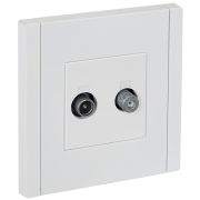 IEK FORTE&PIANO Белый Розетка двойная TV+SAT FP238.