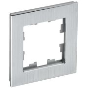 BRITE Рамка 1-мест. РУ-1-1-БрА металл алюминий IEK