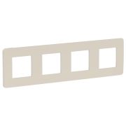 Schneider Electric Unica Studio Шампань/Белая Рамка 4-ная