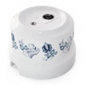 Розетка TV орнамент №3 (гжель) Lindas 32519