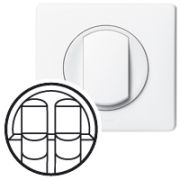 Legrand Celiane Бел Накладка компьютерной 2-ой розетки (для арт. 067344/45) 068252