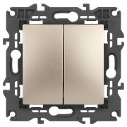 ЭРА 14-1104-04 Elegance Шампань Выключатель 2-кл