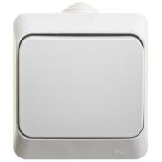 Этюд Серый Переключатель 1-клавишный IP44 наружный сх.6 BA10-046C
