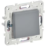 IEK SKANDY Серый Выключатель 1-клавишный проходной 10А SK-V02Gr.
