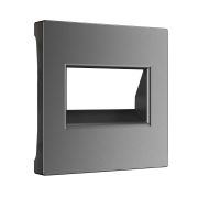 W1191164/ Накладка для двойной розетки Еthernet RJ-45 (графит матовый)