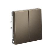 Systeme Electric ArtGallery Мокко Переключатель 2-клавишный, сх.6/2, 10АХ, механизм