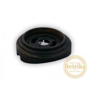 Рамка одинарная «Состаренный черный» на бревно