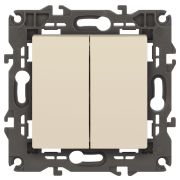 ЭРА 14-1104-02 Elegance Сл.кость Выключатель 2-кл