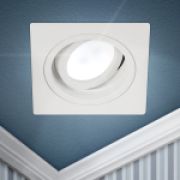 ЭРА KL85 WH Светильник алюминевый MR16/GU5.3,12V/220V, 50W белый Б0054348