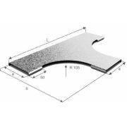 Крышка к Т-отводу плоскому (плавному) Остек КТТп-50
