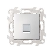 Simon 24 Алюминий Розетка для передачи данных RJ45 Cat.5e UTP