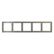 Рамка пластиковая VOLTUM S70 на 5 постов, (шелк)