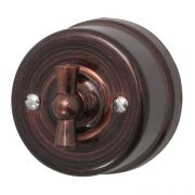 BIRONI Лизетта Пластик Медный век Выключатель 1-кл