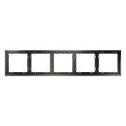 Рамка пластиковая VOLTUM S70 на 5 постов, (титан)