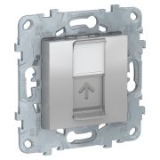 Schneider Electric Unica New Алюминий Розетка компьютерная, RJ45, одиночная кат. 5е UTP