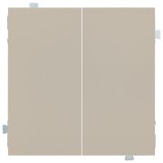 Клавиши двухклавишного выключателя латте