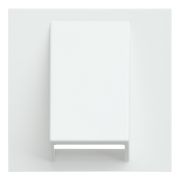 Лицевая панель для вывода кабеля белый матовый 35170 MW