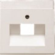 АВВ Basic 55 Накладка 1-ой ТЛФ/комп розетки наклонной бежевый 2CKA001753A0098 (1753-0-0098)