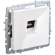 IEK BRITE BASE Белый Розетка комп RJ45 кат.6 РК11-БрБ.