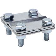 Соединитель полоса-полоса 25-40мм с разделит. пластиной 80х70мм ДКС NG3105