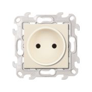 Simon 24 Слоновая кость Розетка 2К без защитных шторок