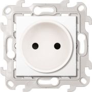 Simon 24 Белая Розетка 2К с защитными шторками