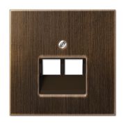 JUNG LS 990 Antik Накладка 2-ой наклонной ТЛФ/комп розетки