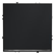 Проходной переключатель встраиваемый VOLTUM S70 одноклавишный с подсветкой 10А, (графит)