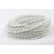 Провод ретро витой ТВ+КОМП белый