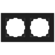 6-502-05  Рамка для розеток и выключателей Intro Accent 6-502-05 на 2 поста, СУ, антрацит