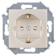 Simon 15 Шампань Розетка с/з, со шторками, 16А, 250В, винт.зажим