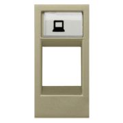 Накладка для суппортов и телекоммуникационных разъёмов типа 2017... и 2018..., серия Zenit шампань