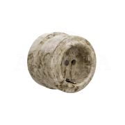 Розетка фарфоровая с заземляющим контактом дворцовый мрамор «АВРОРА»