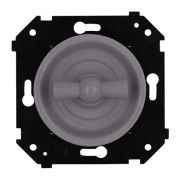 BIRONI Шедель Бриз Пластик Титан матовый Выключатель 1-кл проходной (скрытый монтаж)